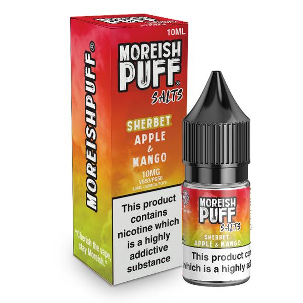 Moreish Puff Apple & Mango Sherbet Nic Salt 10ml TPD