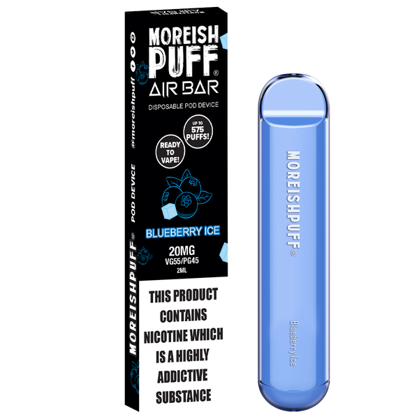 Moreish Puff Air Bar Blueberry Ice Disposable Pod Device