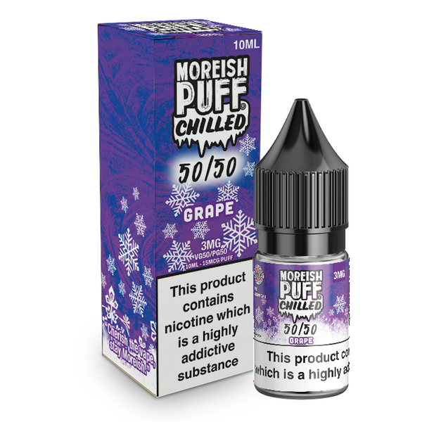 Moreish Puff Chilled 50/50: Grape Chilled 10ml E-Liquid