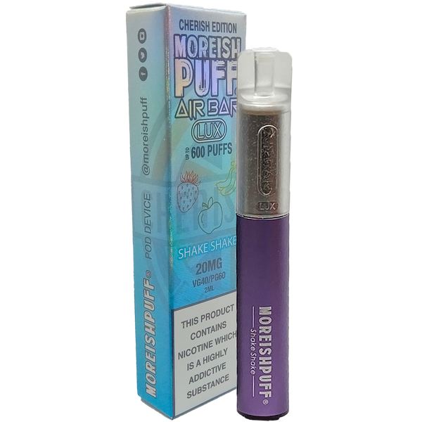 Moreish Puff Air Bar Lux Shake Shake Disposable Pod Device