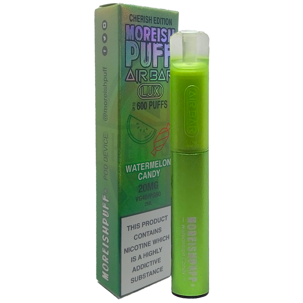 Moreish Puff Air Bar Lux Watermelon Candy Disposable Pod Device