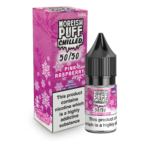 Moreish Puff Chilled 50/50: Pink Raspberry Chilled 10ml E-Liquid