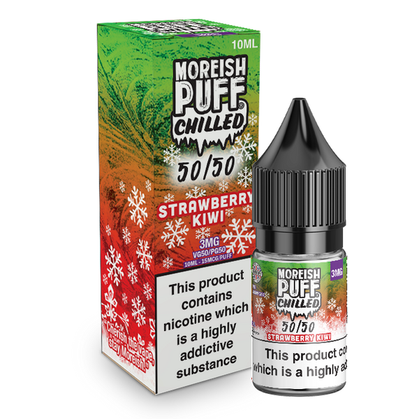 Moreish Puff Chilled 50/50: Strawberry & Kiwi Chilled 10ml E-Liquid
