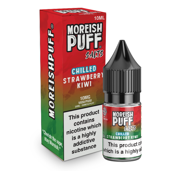Moreish Puff Strawberry & Kiwi Chilled Nic Salt 10ml TPD