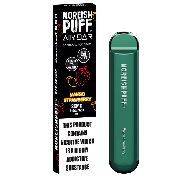 Moreish Puff Air Bar Strawberry Mango Disposable Pod Device