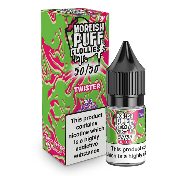Moreish Puff Lollies 50/50: Twister 10ml E-Liquid