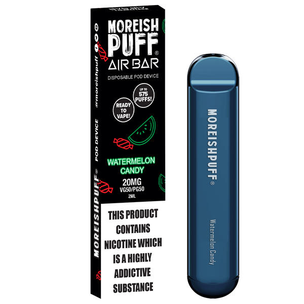 Moreish Puff Air Bar Watermelon Candy Disposable Pod Device