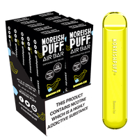 Moreish Puff Air Bar Banana Ice Disposable Pod Device - Pack of 10