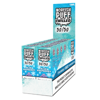 Moreish Puff Chilled 50/50: Blue Raspberry Chilled 10ml E-Liquid Pack of 12