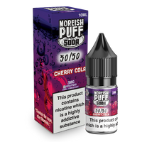 Moreish Puff Soda 50/50: Cherry Cola Soda 10ml E-Liquid