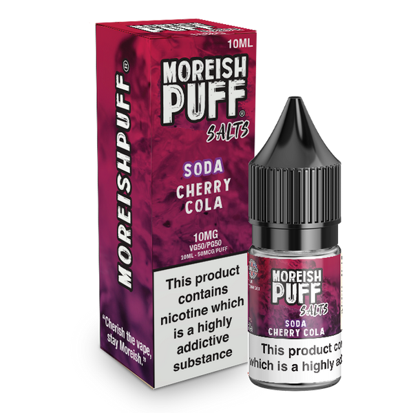 Moreish Puff Cherry Cola Soda Nic Salt 10ml TPD