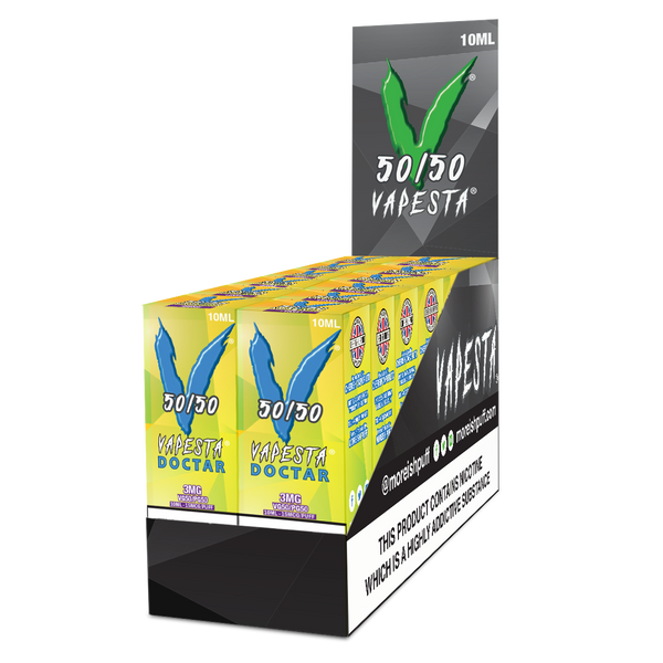 Vapesta 50/50: Doctar 10ml E-Liquid Pack of 12