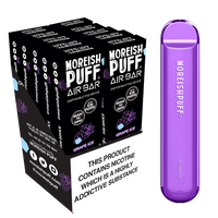Moreish Puff Air Bar Grape Ice Disposable Pod Device - Pack of 10