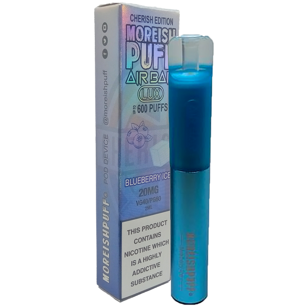 Moreish Puff Air Bar Lux Blueberry Ice Disposable Pod Device