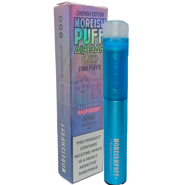 Moreish Puff Air Bar Lux Blueberry Raspberry Disposable Pod Device