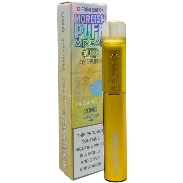 Moreish Puff Air Bar Lux Pineapple Ice Disposable Pod Device