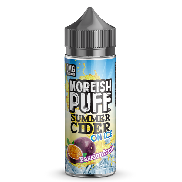 Passionfruit Summer Cider On Ice by Moreish Puff 100ml Short Fill