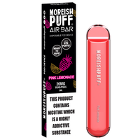 Moreish Puff Air Bar Pink Lemonade Disposable Pod Device