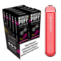 Moreish Puff Air Bar Pink Lemonade Disposable Pod Device - Pack of 10