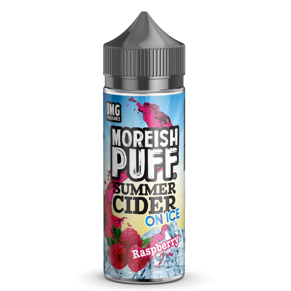 Raspberry Summer Cider On Ice by Moreish Puff 100ml Short Fill