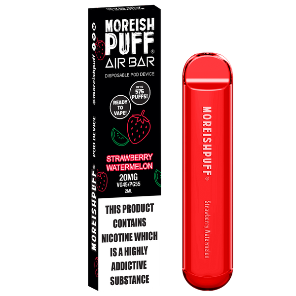 Moreish Puff Air Bar Strawberry Watermelon Disposable Pod Device