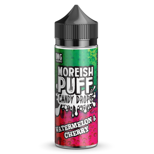 Watermelon & Cherry Candy Drops E-Liquid By Moreish Puff 100ml Short Fill